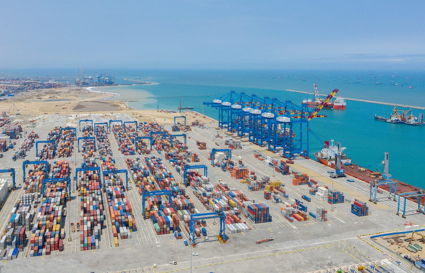 Container port logistics