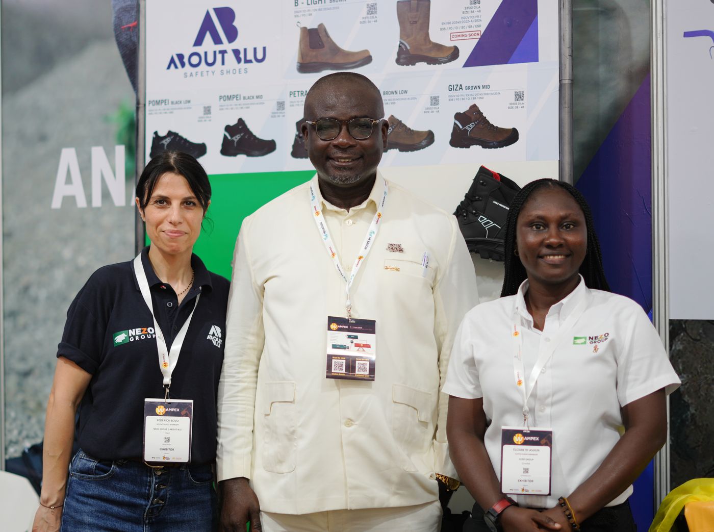 The NEZO Africa team at the WAMPEX 2026 exhibition