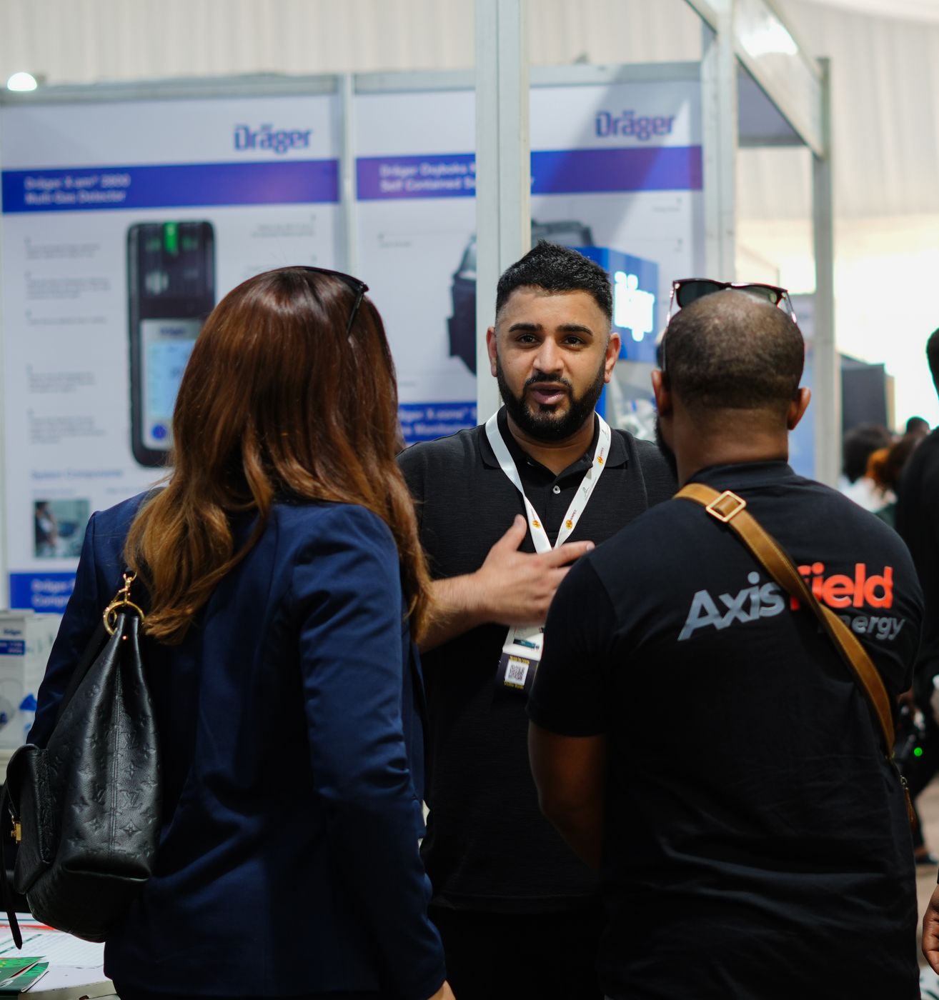 Conversations at the NEZO Africa exhibition booth